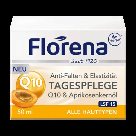 Florena Gesichtscreme Q10 & Aprikosenkernöl, 50 ml.